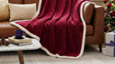 Ultra Soft Sherpa Throw Blanket for Couch, Sofa & Bed