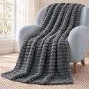 Plush Ripped Stripe Throw