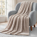 Plush Ripped Stripe Throw