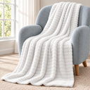Plush Ripped Stripe Throw