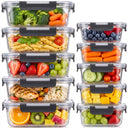 Glass Food Storage Containers (5 and 10 Piece Sets)