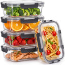 Glass Food Storage Containers (5 and 10 Piece Sets)
