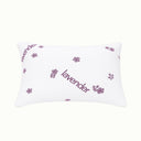 Rectangular lavender‑infused pillow displayed flat to highlight plush fill that contours to your shape. 