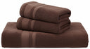 Beddora Soft Touch Bath Towels – 100% Cotton, Quick-Dry & Ultra Absorbent – 27 x 54 in, Luxury Set (Pack of 8) – Dark Brown
