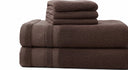 Beddora Premium Large Bathroom Towels Set – 27 x 54 in, 100% Cotton, High GSM, Soft, Absorbent & Fast-Drying (Pack of 4) – Dark Brown