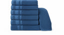 Beddora Premium Large Bathroom Towels Set – 27 x 54 in, 100% Cotton, High GSM, Soft, Absorbent & Fast-Drying (Pack of 4) – Navy Blue