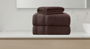 Beddora Premium Cotton Bath Towel Set – 27" x 54", 600 GSM, Soft, Absorbent & Quick-Drying – Pack of 12 – Dark Brown