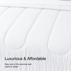 Beddora microfiber bedding collection, all-in-one comforter set perfect for master or guest bedroom.