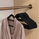 Tie Bar Velvet Hangers