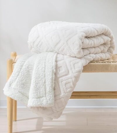 Sherpa throw - beddora bedding- buy at wholesale in canada