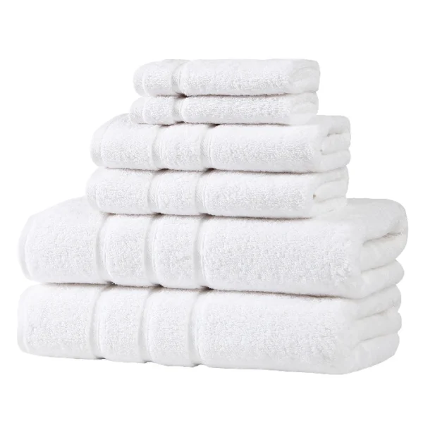 6 Piece Bathroom Towel Set - 640 GSM by Beddora bedding Canada